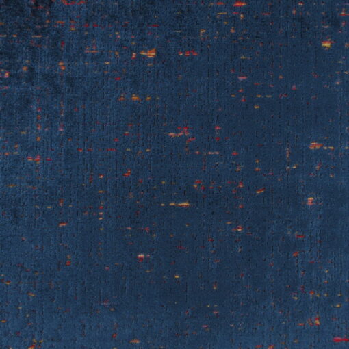 PKaufmann Fabrics City Light Sapphire high quality cut velvet in navy with red highlights. City Light Sapphire can be used for furniture upholstery, accent pillows, cushions, headboards and more.