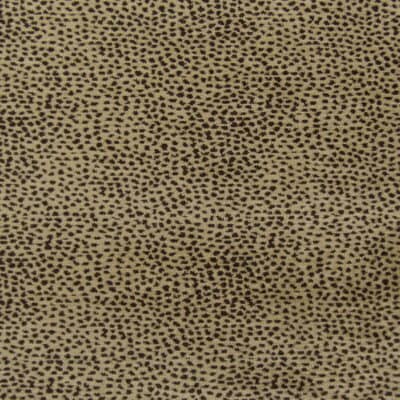 De Leo Textiles Siamese Nugget a reversible brown and light gold faux animal skin chenille fabric. High quality heavy chenille with small scale animal skin look.