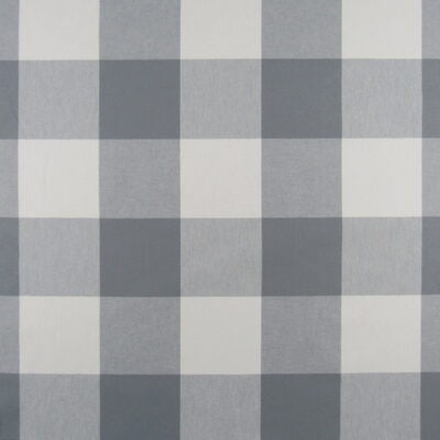 PKaufmann Fabrics Call Me Dusk gray and white buffalo check 100% Cotton that is durable for upholstery, pillows, drapery or bedding.