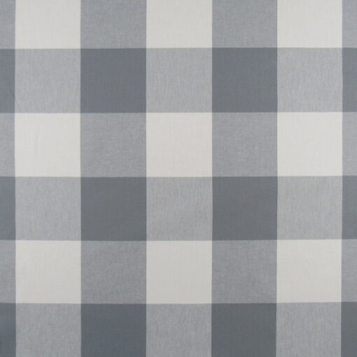 PKaufmann Fabrics Call Me Dusk gray and white buffalo check 100% Cotton that is durable for upholstery, pillows, drapery or bedding.