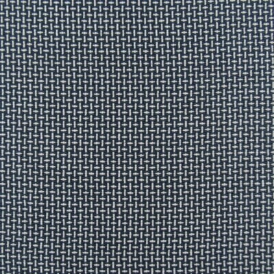 Regal Fabrics Keller Indigo jacquard weave fabric with navy and off white broken basket weave design for upholstery, pillows, cushions, ottomans.