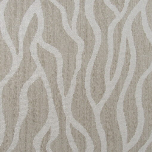 Trevi Fabrics Unity Linen contemporary design jacquard weave upholstery fabric in beige and off white for furniture upholstery, cushions, pillows. 