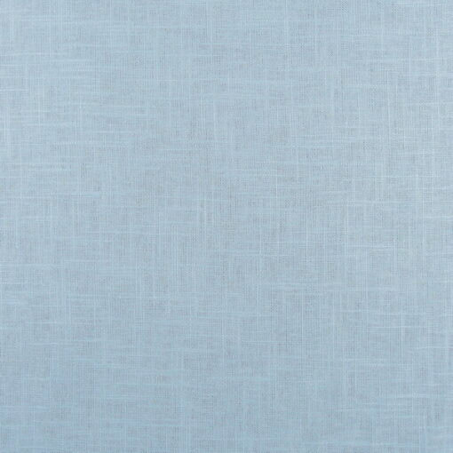 Covington Fabrics Jefferson Linen Eggshell Blue is a great solid linen blend in light blue color. Multi purpose fabric for upholstery, drapery, bedding.