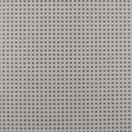 Sunbrella Contract Off The Grid Mushroom 4 Yard Remnant 100% solution dyed acrylic basketweave design in beige and brown. 4 Yard Remnant for $32.00