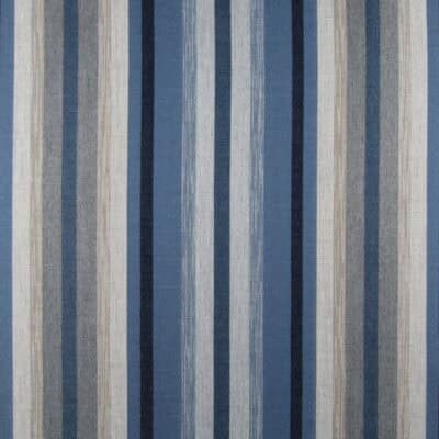 Sunbrella Sedosa Devin 11.5 Yard Remnant 100% solution dyed acrylic weave stripe in blue and navy for outdoor patio cushions.11 1/2 Yard Remnant for $132.00