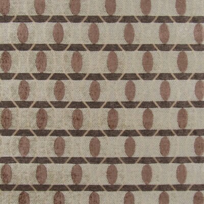 Prestwick Sable 4.5 Yard Remnant woven chenille geometric design in brown for furniture upholstery, cushions, pillows. 4 1/2 yard remnant for $32.00