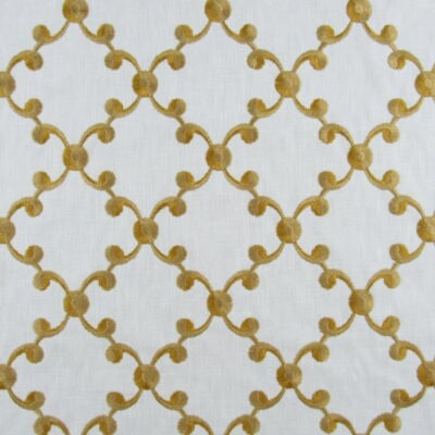Scroll Embroidery Gold 2.5 Yard Remnant
