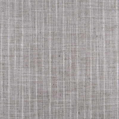 PKaufmann Fabrics Wondrous Pearl Gray raw silk like texture in gray with white pin stripe, woven in 100% polyester for drapery, bedding, pillows, shams or dust skirt and durable for furniture upholstery.