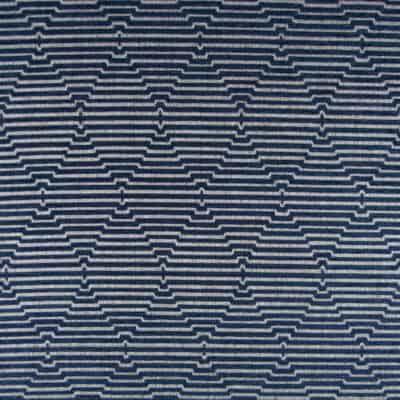 Bray Lapis durable jacquard weave with contemporary diamond design in navy blue for furniture upholstery, pillows, cushions. On Sale!