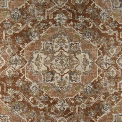 Center Stage Saffron durable jacquard weave with larger scale Ikat design in light brown for furniture upholstery, pillows, cushions. On Sale!
