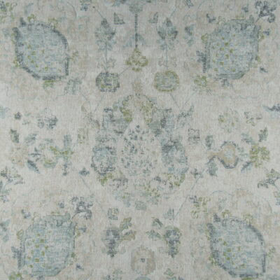 Kootenai Spruce durable jacquard weave with Ikat design in soft aqua and green colors for furniture upholstery, pillows, cushions. On Sale!